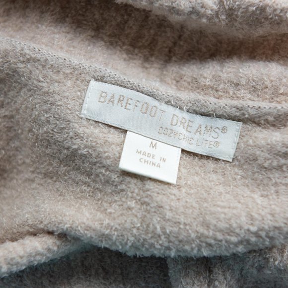 Barefoot Dreams Circle Cardigan Cozy Chic Lite Open Front Cardi Tan Size Medium - Picture 3 of 6